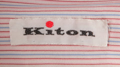 Kiton Pink Striped Cotton Shirt - Slim - (KT427227) - Parent