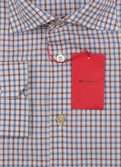 Kiton Red Plaid Cotton Shirt - Slim - (KT221237) - Parent