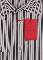 Kiton Pink Striped Cotton Shirt - Slim - (KT222233) - Parent