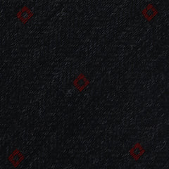 Kiton Gray Herringbone Wool Tie (1245)