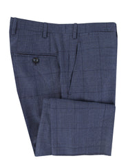 $7200 Kiton Blue Wool Plaid Suit - (KT424251) - Parent
