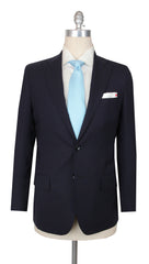 $7345 Kiton Dark Blue Wool Solid Suit - 40/50 - (KT93258)