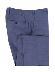 $8700 Kiton Blue Wool Plaid Suit - (FDL51257) - Parent