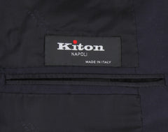 Kiton Dark Blue Wool Solid Suit - (KT1012231) - Parent