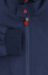 Kiton Blue Polyester Solid Windbreaker - (KT1019231) - Parent
