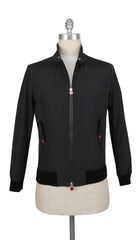 Kiton Black Polyester Solid Windbreaker - (KT1019232) - Parent