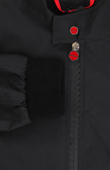 Kiton Black Polyester Solid Windbreaker - (KT1019232) - Parent