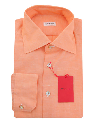 Kiton Orange Shirt - Slim