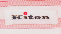 Kiton Pink Striped Cotton Shirt - Slim - (KT210241) - Parent