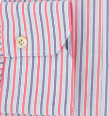 Kiton Pink Striped Cotton Shirt - Slim - (KT12122310) - Parent