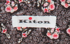 Kiton Brown Floral Cotton Shirt - Slim - (KT77226) - Parent