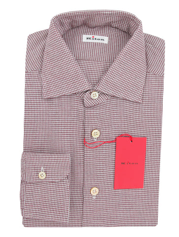 Kiton Burgundy Red Shirt - Slim