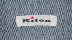 Kiton Blue Polka Dot Cotton Shirt - Slim - (KT1182213) - Parent