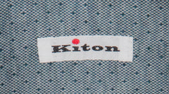 Kiton Blue Polka Dot Cotton Shirt - Slim - (KT1182213) - Parent