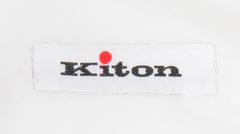 Kiton White Solid Cotton Shirt - Slim - (KT912239) - Parent