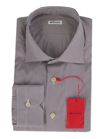Kiton Brown Shirt - Slim
