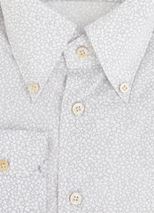 Kiton Light Gray Floral Cotton Shirt - Slim - (KT1214237) - Parent
