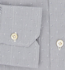 Kiton Blue Fancy Cotton Shirt - Slim - (KT1223232) - Parent