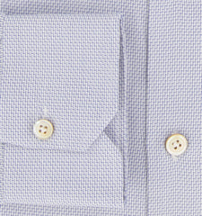 Kiton Blue Fancy Cotton Shirt - Slim - (KT1214232) - Parent