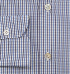 Kiton Blue Plaid Cotton Shirt - Slim - (KT12202210) - Parent