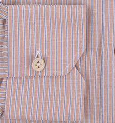Kiton Light Brown Striped Shirt - Slim - (KT1130238) - Parent