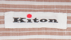 Kiton Light Brown  Cotton Blend Shirt - Slim - (KT1223231) - Parent