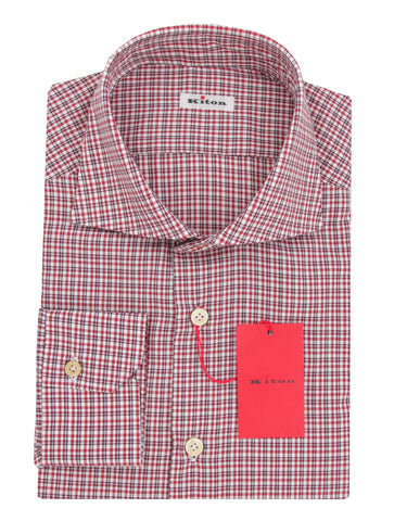 Kiton Burgundy Red Shirt - Slim