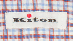 Kiton Blue Plaid Cotton Shirt - Slim - (KT1182210) - Parent