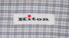 Kiton Gray Plaid Cotton Shirt - Slim - (KT1116224) - Parent