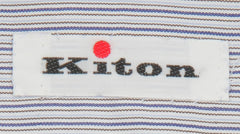 Kiton Blue Striped Cotton Shirt - Slim - (KT12122311) - Parent