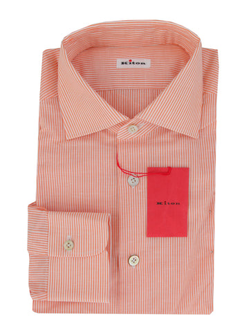 Kiton Orange Shirt - Slim