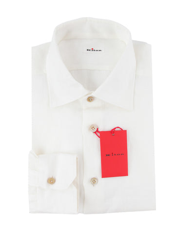 Kiton White Shirt - Slim