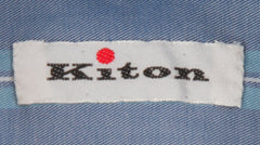 Kiton Light Blue Striped Cotton Shirt - Slim - (KT11222316) - Parent