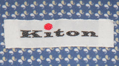 Kiton Blue Fancy Cotton Shirt - Slim - (KT12122315) - Parent