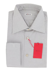 Kiton Light Gray Fancy Cotton Shirt - Slim - 15.75/40 - (KT1214234)