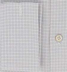 Kiton Light Gray Fancy Cotton Shirt - Slim - (KT1214234) - Parent