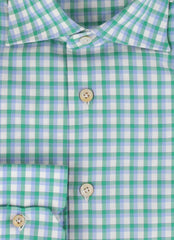 Kiton Green Plaid Cotton Shirt - Slim - (KT11222310) - Parent