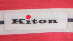Kiton Red Striped Cotton Shirt - Slim - (KT11142312) - Parent