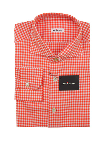 Kiton Orange Shirt - Slim