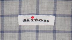 Kiton Gray Window Pane Cotton Shirt - Slim - (KT1215224) - Parent