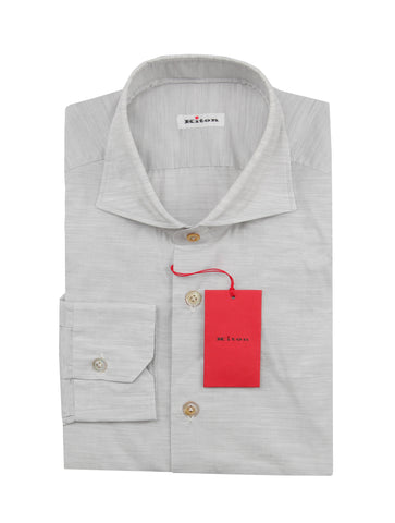 Kiton Light Gray Shirt - Slim