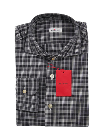 Kiton Charcoal Gray Shirt - Slim
