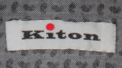 Kiton Gray Paisley Cotton Shirt - Slim - (KT11302325) - Parent