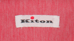 Kiton Red Solid Cotton Shirt - Slim - (KT1215226) - Parent