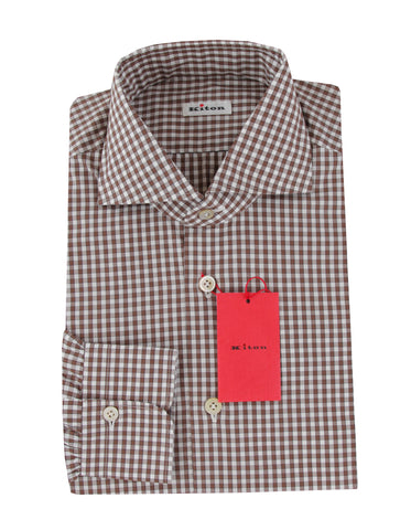Kiton Brown Shirt - Slim