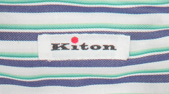 Kiton Purple Striped Cotton Shirt - Slim - (KT0629229) - Parent