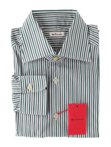 Kiton Green Shirt - Slim