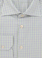 Kiton Green Plaid Cotton Shirt - Slim - (KT12122324) - Parent