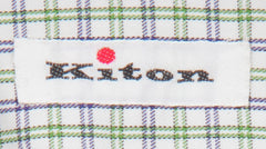 Kiton Green Plaid Cotton Shirt - Slim - (KT12122324) - Parent
