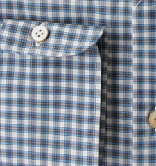 Kiton Blue Check Cotton Shirt - Slim - (KT4272220) - Parent